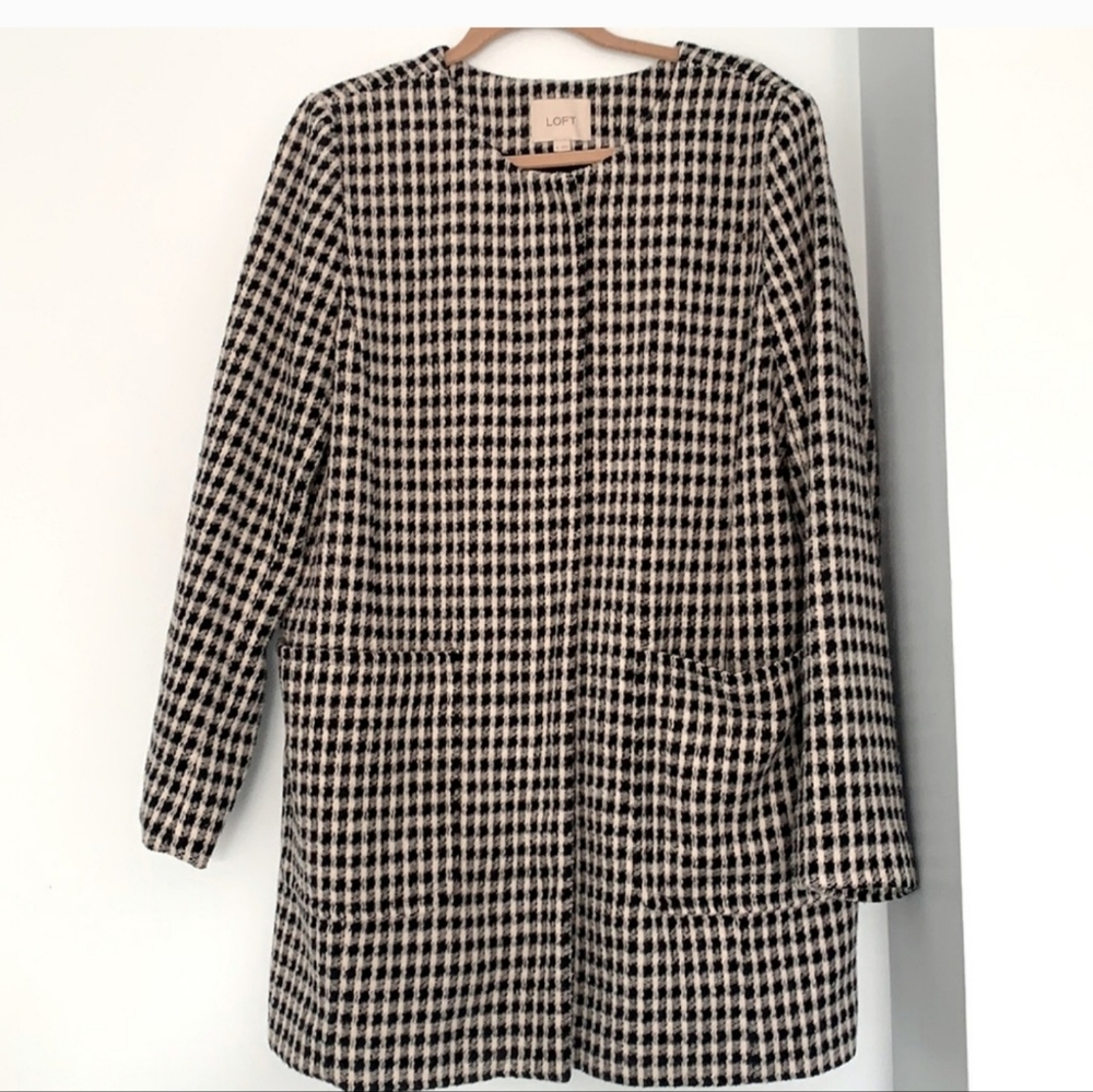 Loft Black and White Coat